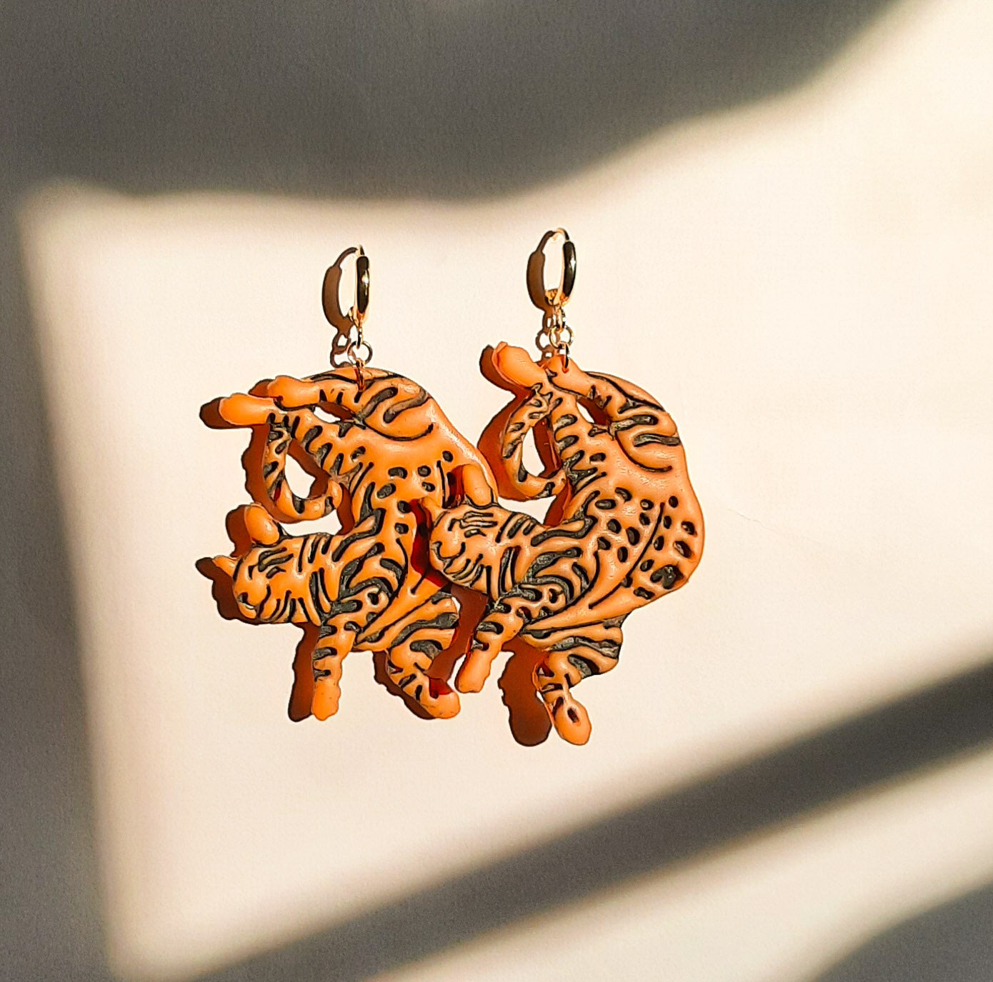 Tiger earrings